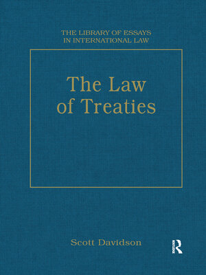 cover image of The Law of Treaties